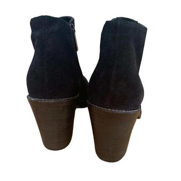 AQUITALIA Suede Chelsea Boots Ankle Size 10 Heels Italy Blue - Picture 2 of 9